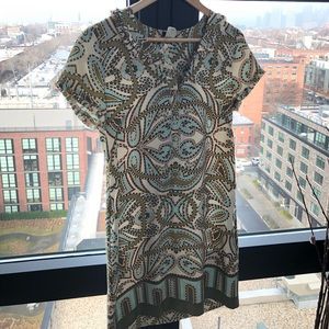 Beautiful 100% silk jcrew size 4 paisley dress